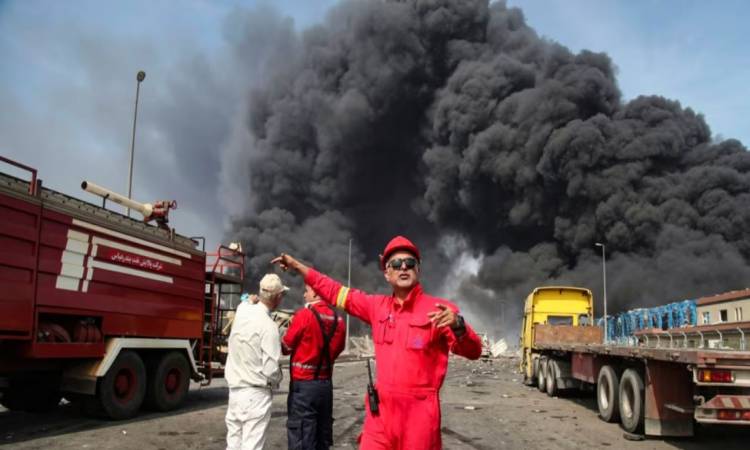 انفجارات ميناء بندر عباس في إيران