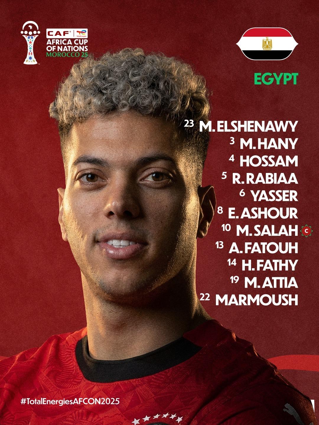 مصر ضد كوت ديفوار.. تشكيل الفراعنة