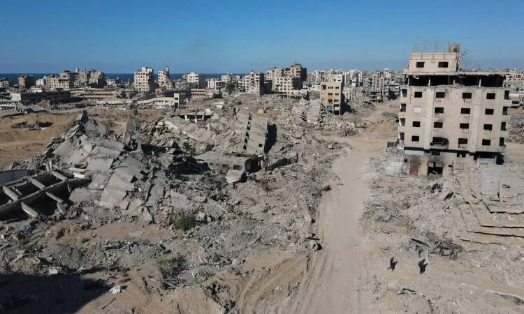 قطاع غزة المدمر