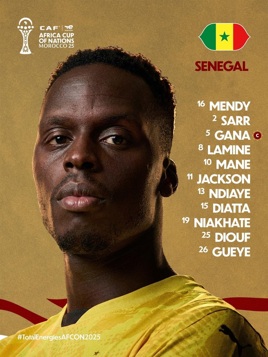 المغرب ضد السنغال.. تشكيل أسود التيرانجا