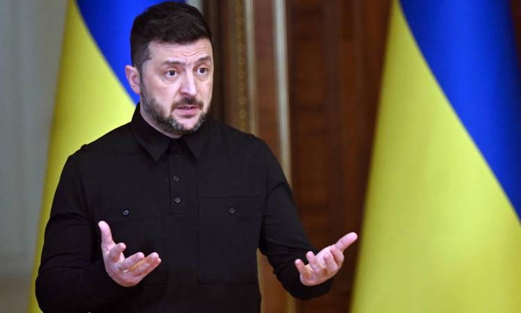 الرئيس الأوكراني فولوديمير زيلينسكي