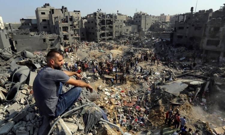 جانب من الدمار في غزة