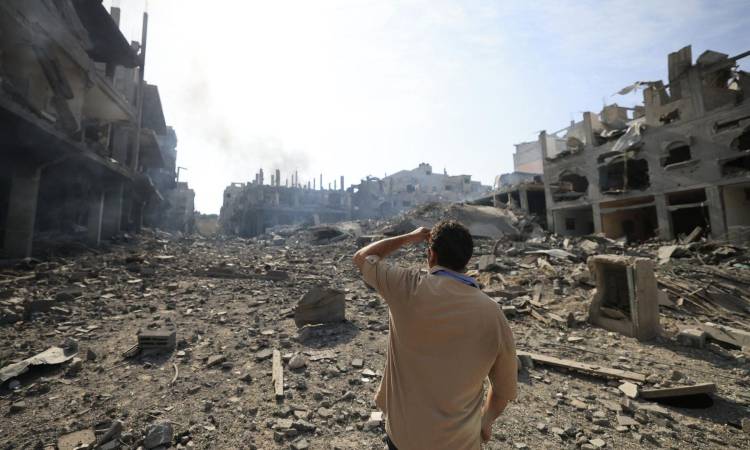 جانب من الأوضاع في غزة