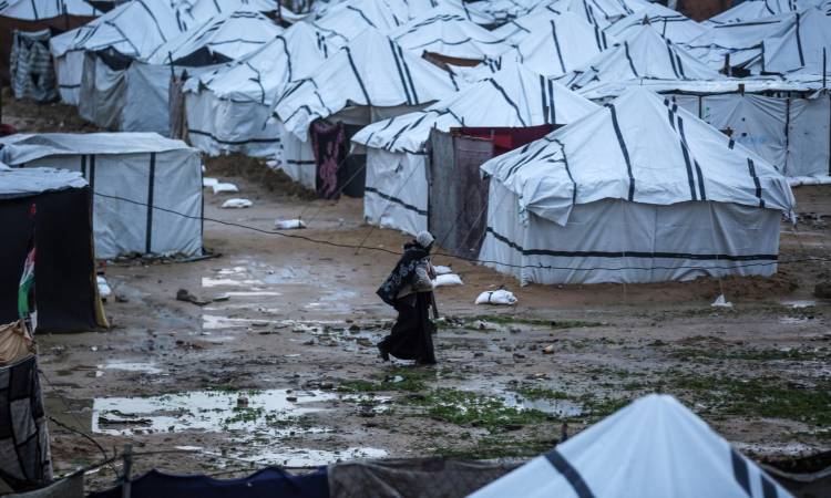 جانب من الأوضاع الإنسانية المتدهورة في غزة