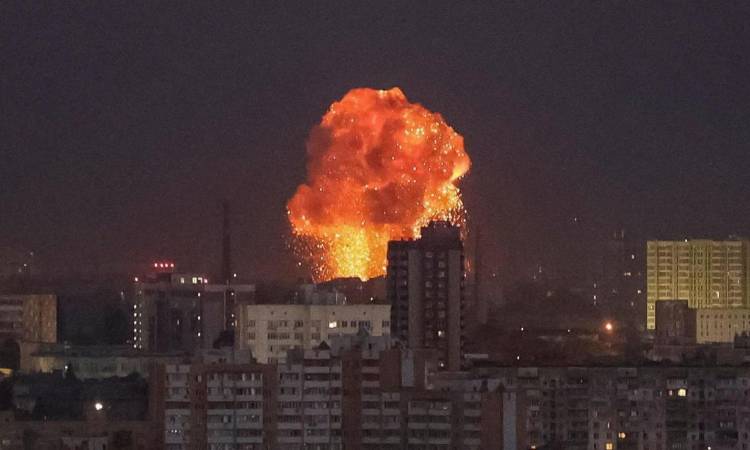 هجوم صاروخي روسي على العاصمة الأوكرانية كييف