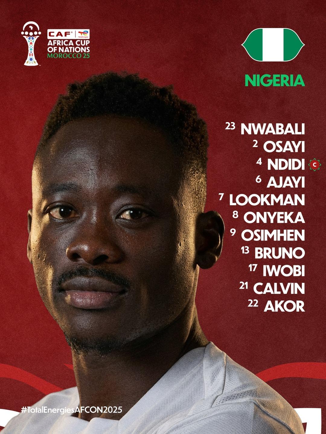 الجزائر ضد نيجيريا.. تشكيل النسور الخضراء