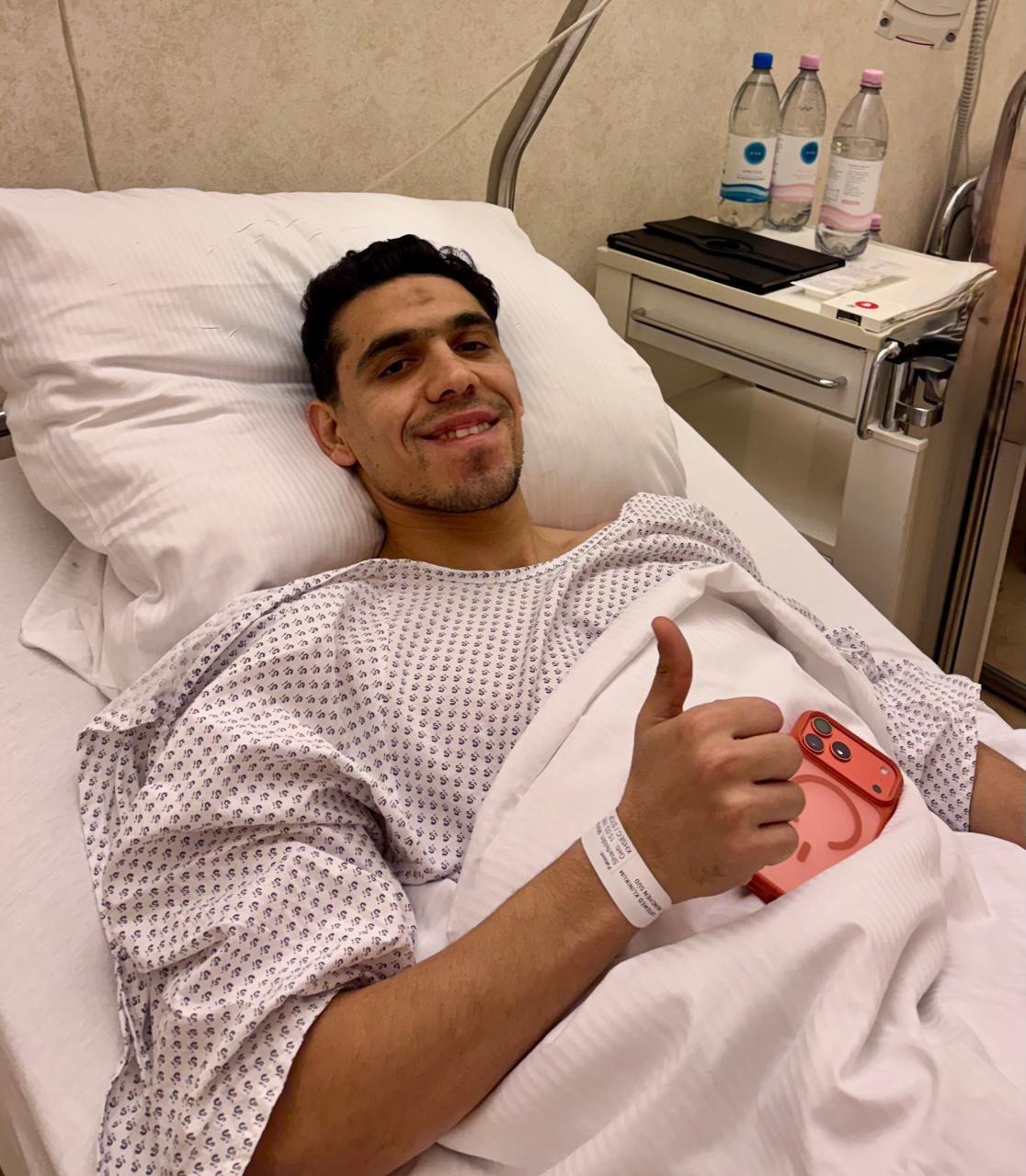 محمد حمدي يجري جراحة ناجحة في الرباط الصليبي