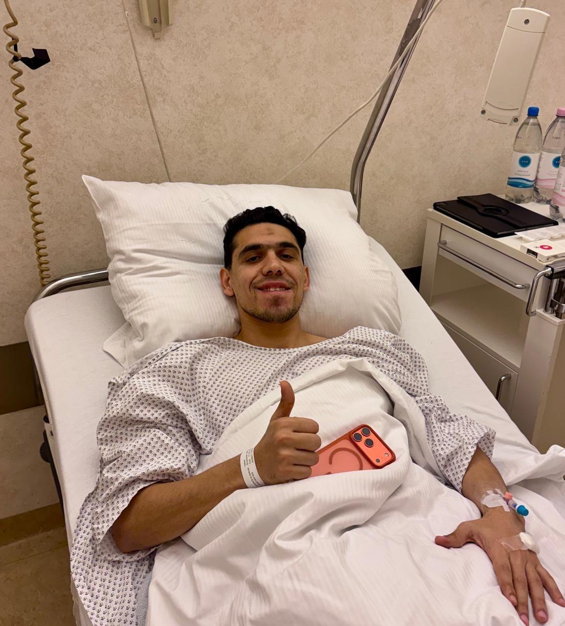 محمد حمدي يجري جراحة ناجحة في الرباط الصليبي