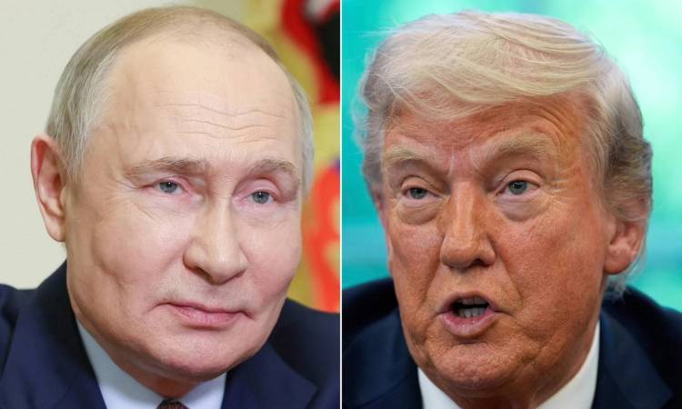 الرئيس الأمريكي ترامب ونظيره الروسي بوتين