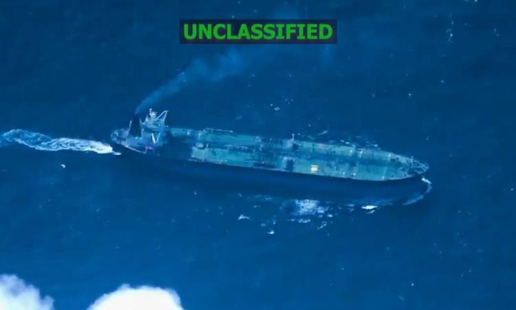 لقطات جوية لناقلة النفط «ساكيتا»