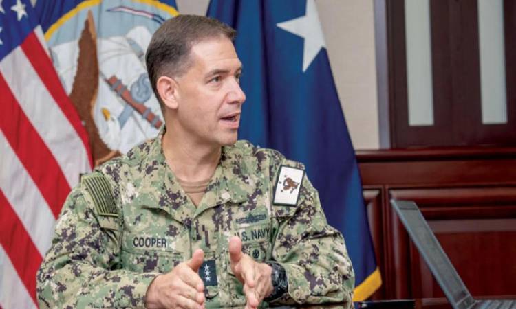 الأدميرال براد كوبر قائد القيادة المركزية الأمريكية