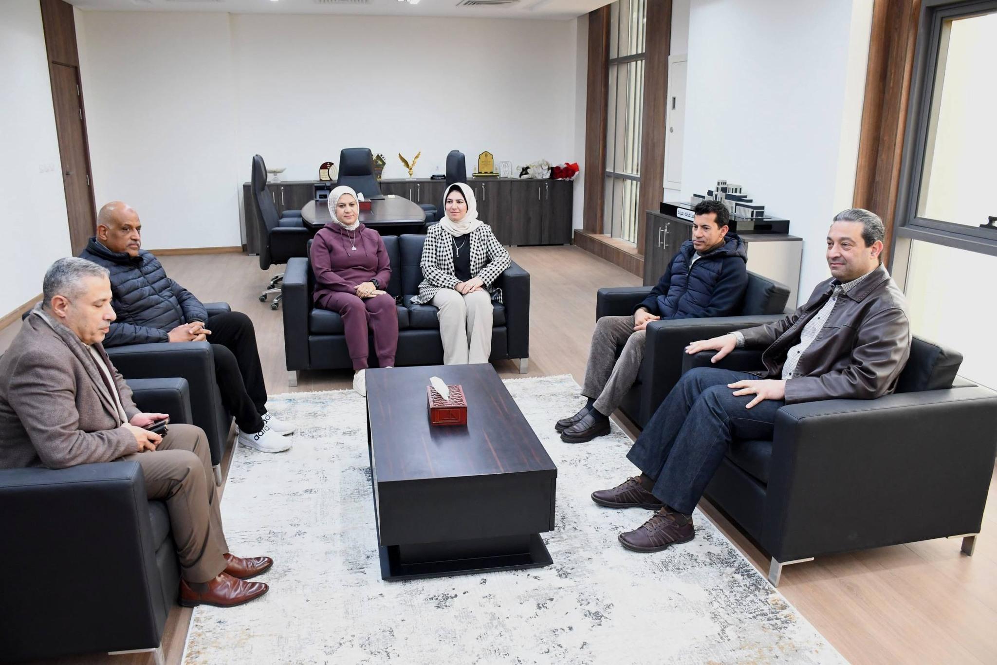 زيارة وزير الرياضة إلى دمياط