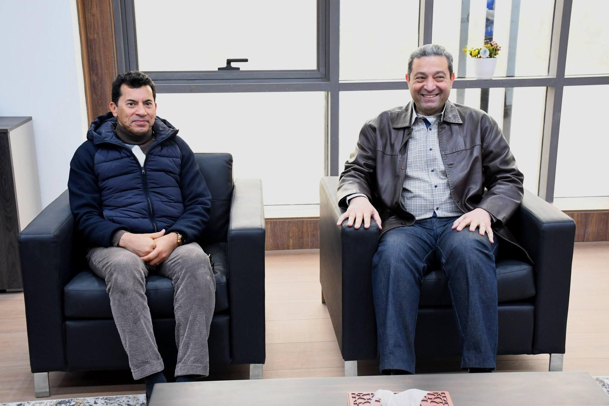 زيارة وزير الرياضة إلى دمياط