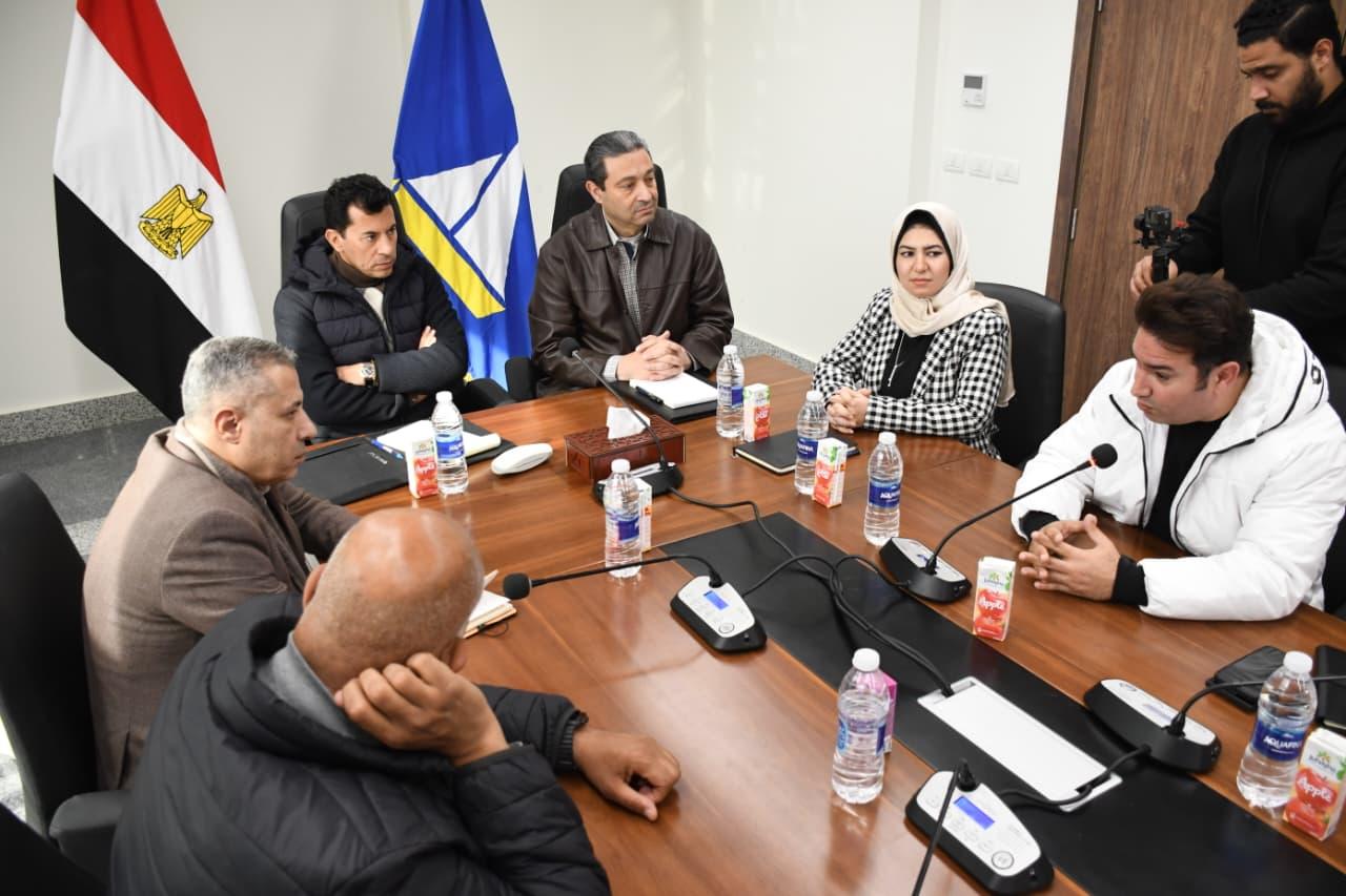 وزير الر ياضة في دمياط