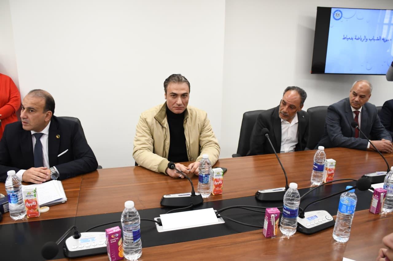 وزير الر ياضة في دمياط