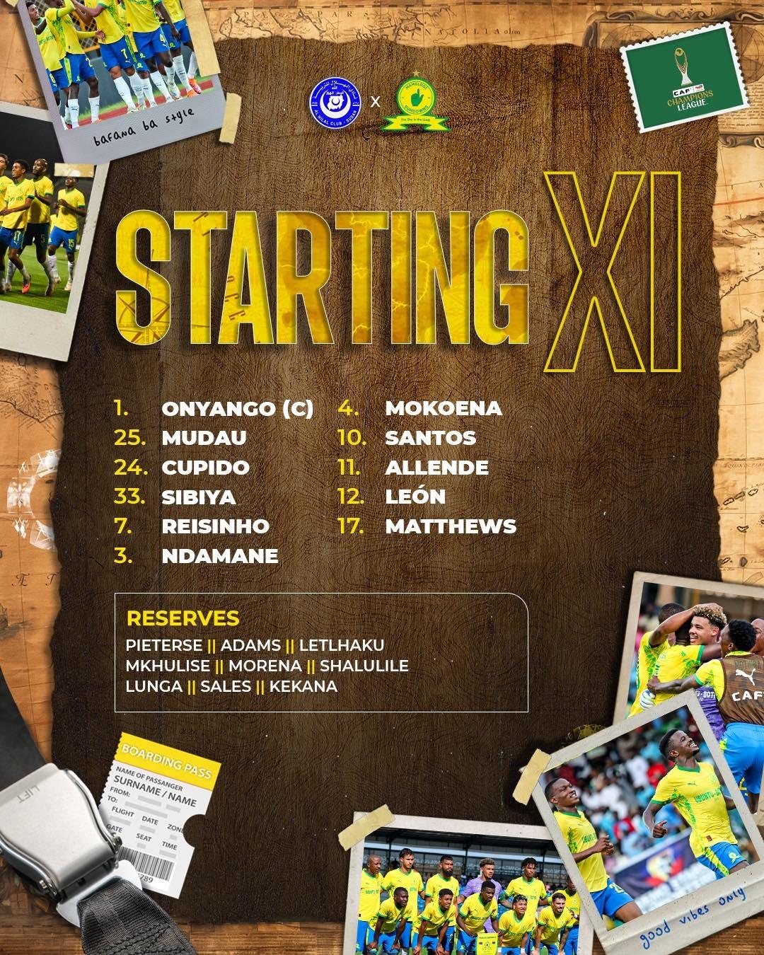 الهلال ضد صن داونز.. تشكيل البرازيليين