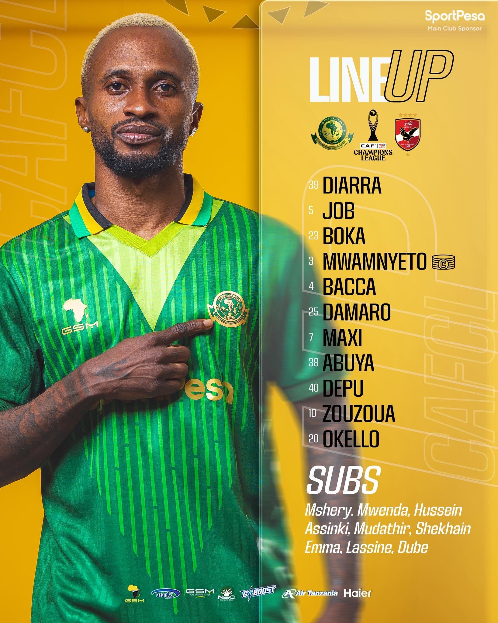 الأهلي ضد يانج أفريكانز.. تشكيل الوانانشي