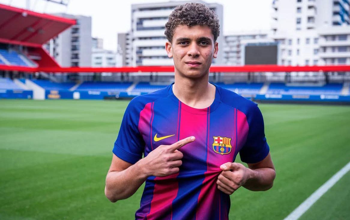 حمزة عبد الكريم بقميص برشلونة