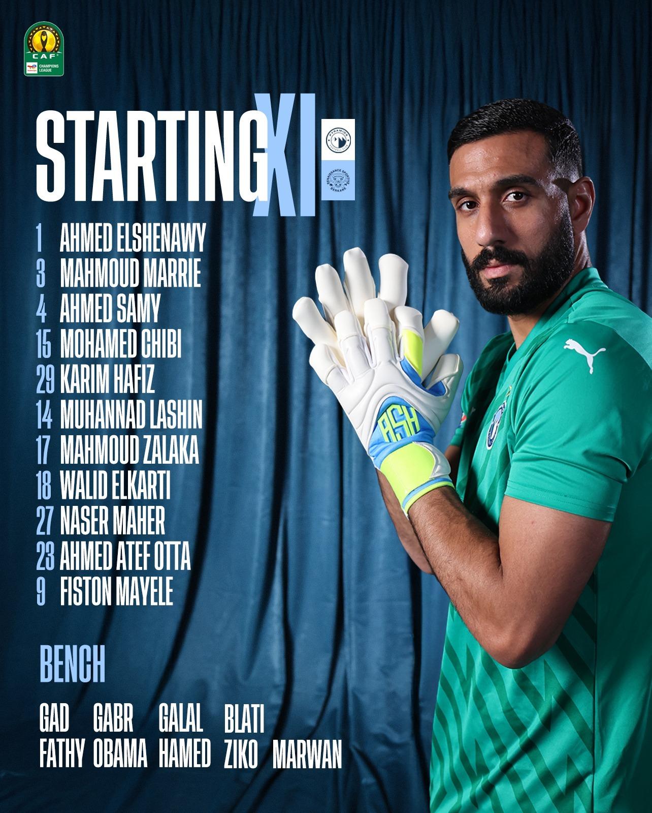 بيراميدز ضد نهضة بركان.. تشكيل السماوي